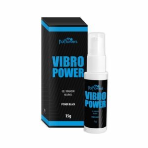 Gel Vibro Power - Power Black - Hot Flowers