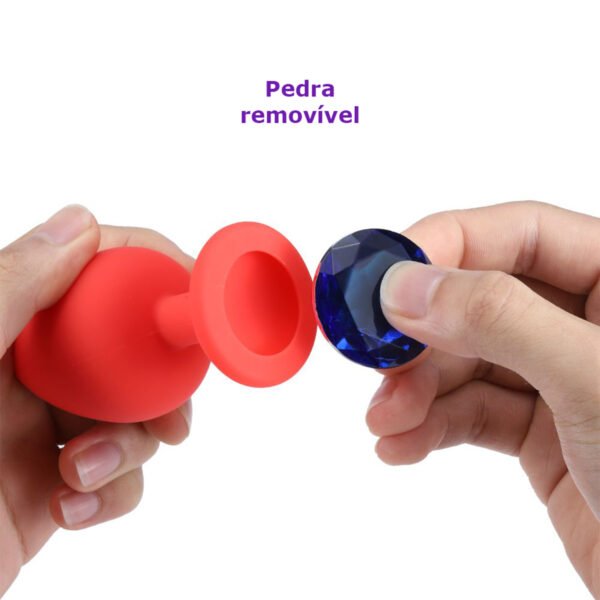 Plug Anal Almandine de Silicone - Tamanho M - Image 4