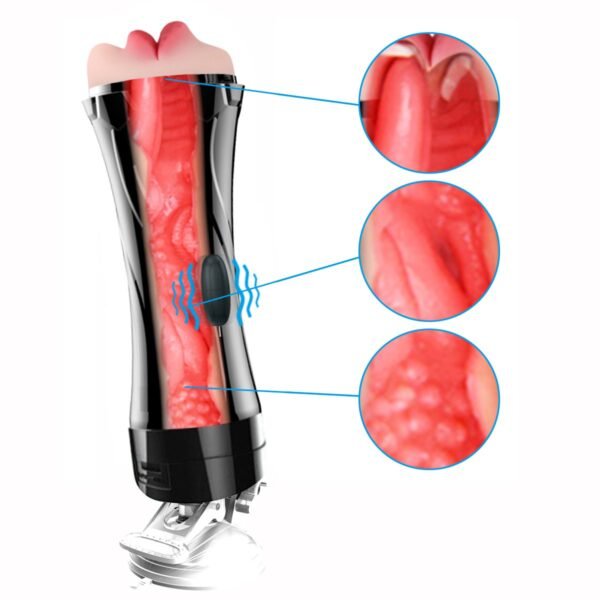Troféu dos Prazeres Vagina com Vibração e Ventosa - Image 7